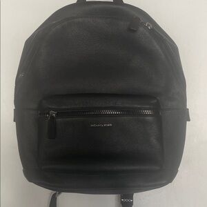 Michael Kors Black Textured Backpack